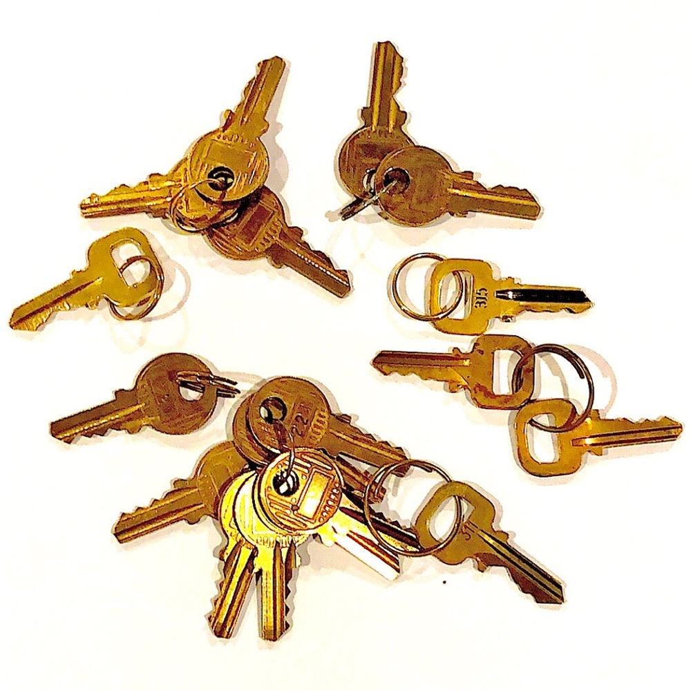 LOUIS VUITTON LV Keys For LV Lock Missing LV Key Authentic Brass Key Multiple